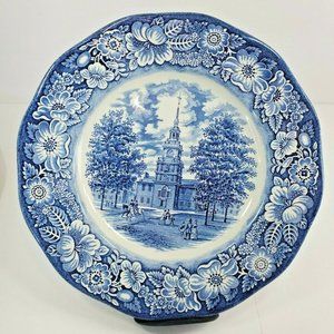 STAFFORDSHIRE Liberty Blue Colonial Dinner Plate